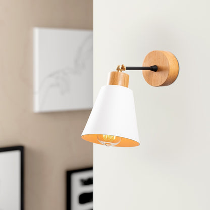 Aplique De Pared, Metal , Blanco, 14x14x25, Casquillo E 27 Max 40 W_4