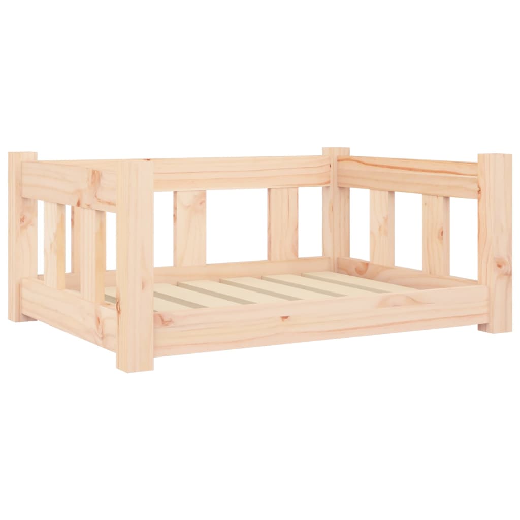 Cama Para Perros Madera Maciza De Pino 65,5x50,5x28 Cm / Vetonek_1