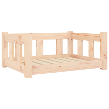 Cama Para Perros Madera Maciza De Pino 65,5x50,5x28 Cm / Vetonek_1