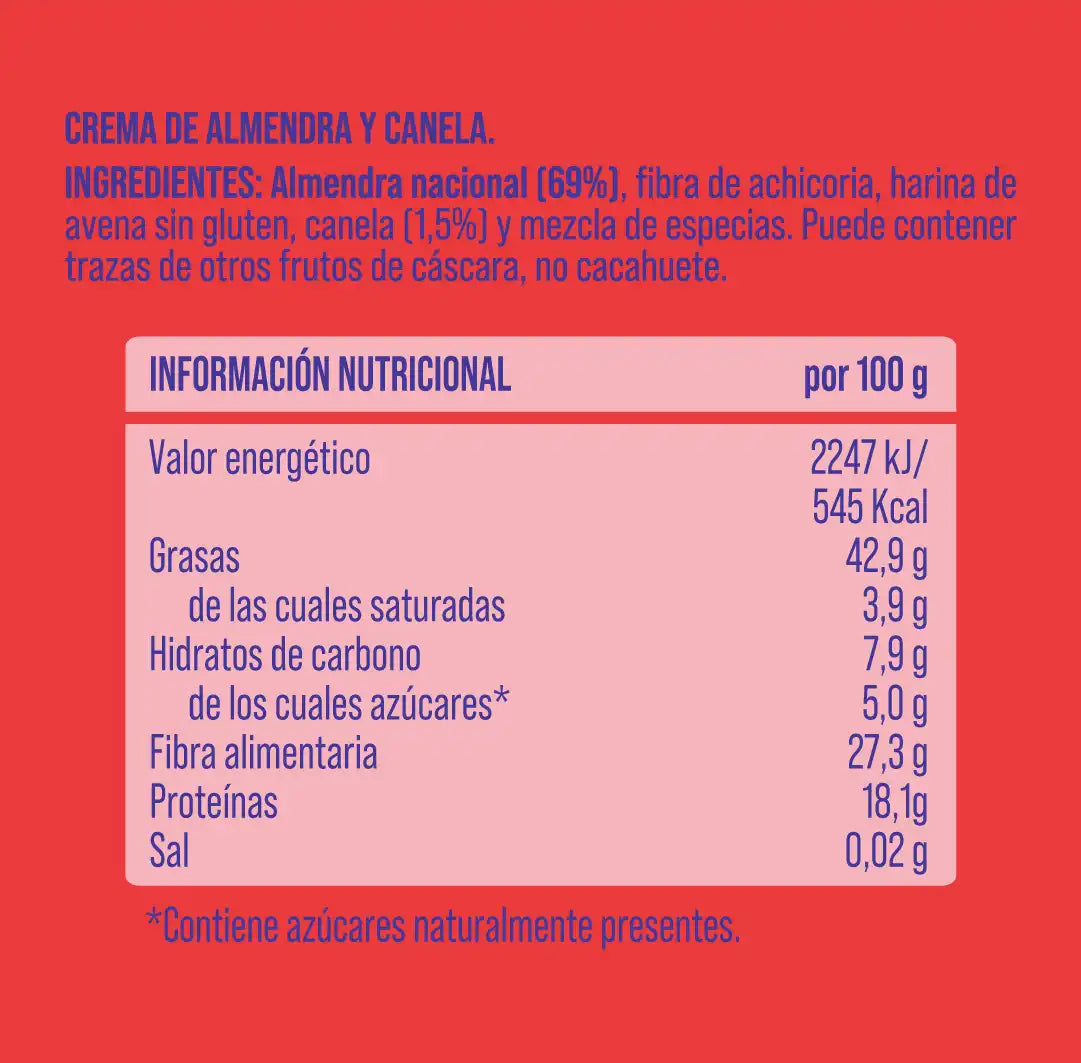 Pack crema de almendra y canela 6 uds The Nut Club 1200g_1