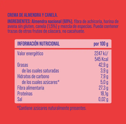 Pack crema de almendra y canela 6 uds The Nut Club 1200g_1
