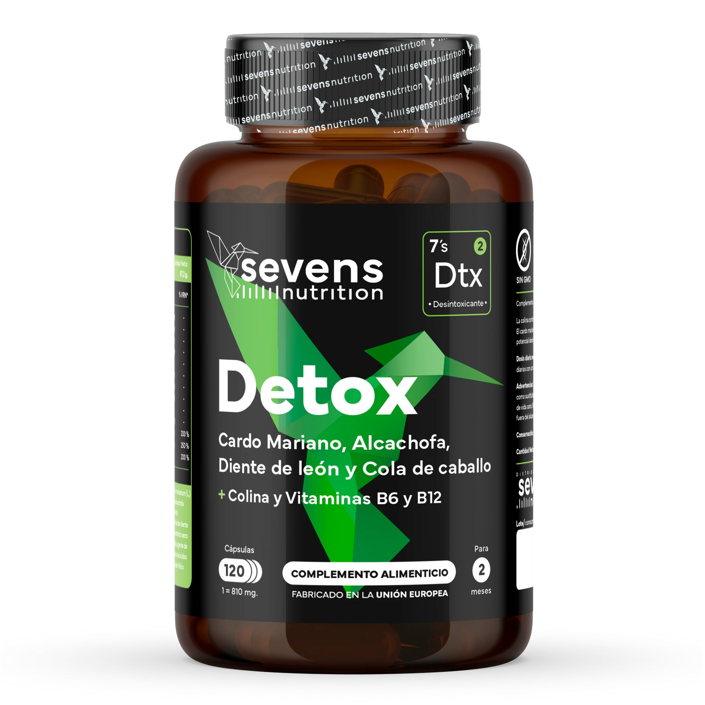 Cardo Mariano Detox Sevens Nutrition. Hígado Sano Y Depuración Natural.