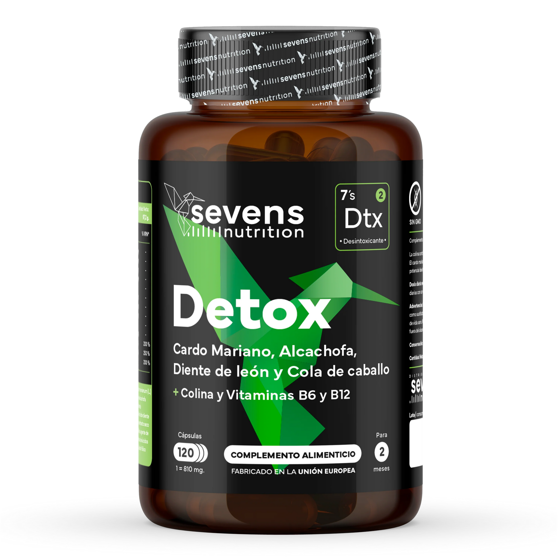 Cardo Mariano Detox Sevens Nutrition. Hígado Sano Y Depuración Natural.