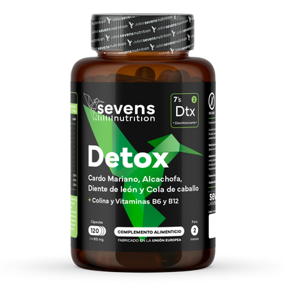 Cardo Mariano Detox Sevens Nutrition. Hígado Sano Y Depuración Natural.