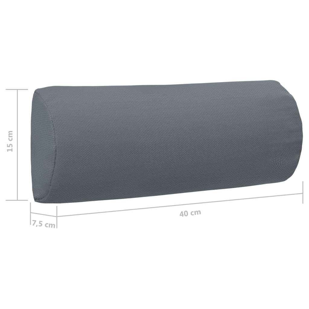 Vidaxl Reposacabezas De Silla De Jardín Textilene Gris 40x7,5x15 Cm_2
