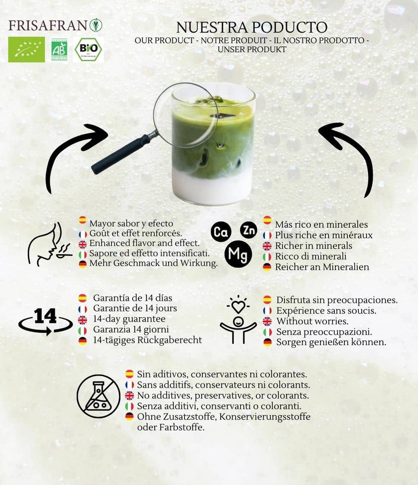 Matcha Latte Ecológico En Polvo | Calidad | Frisafran 200 G_4