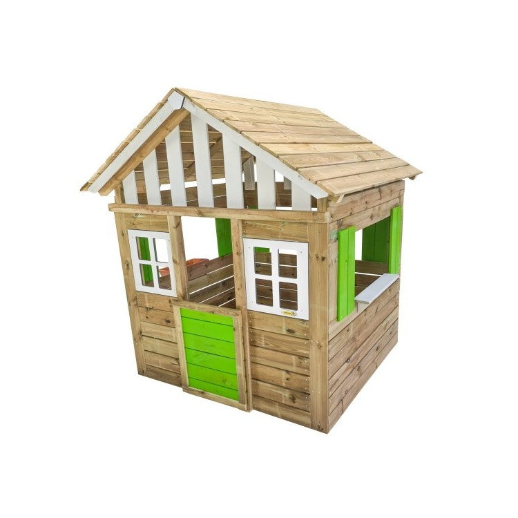 Casita De Madera Masgames Lollipop Xl Verde Sin Suelo De Madera.