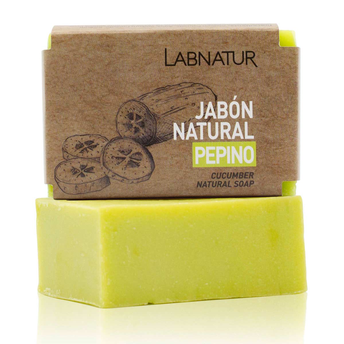 Jabón Natural Pepino Labnatur 100 g | Refresca y Revitaliza | Todo Tipo de Piel | Vegano_0