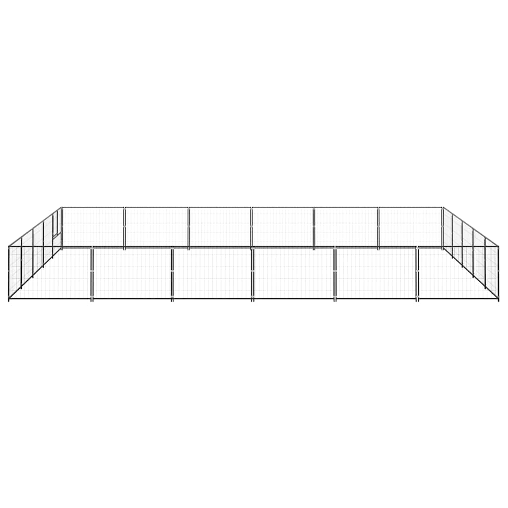 Perrera Acero 30 M² Negra_3