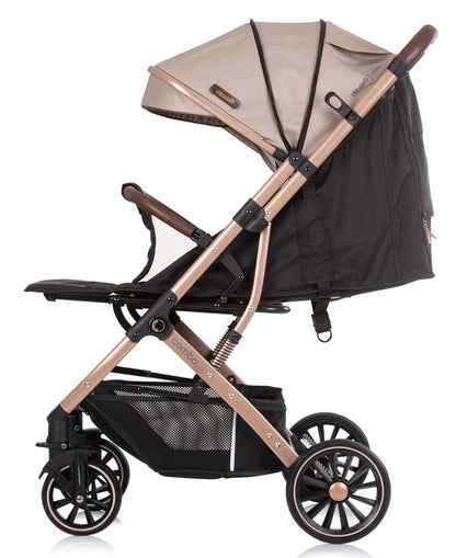 Silla De Paseo Compacta Hasta 22 Kilos Combo Golden Beige_2