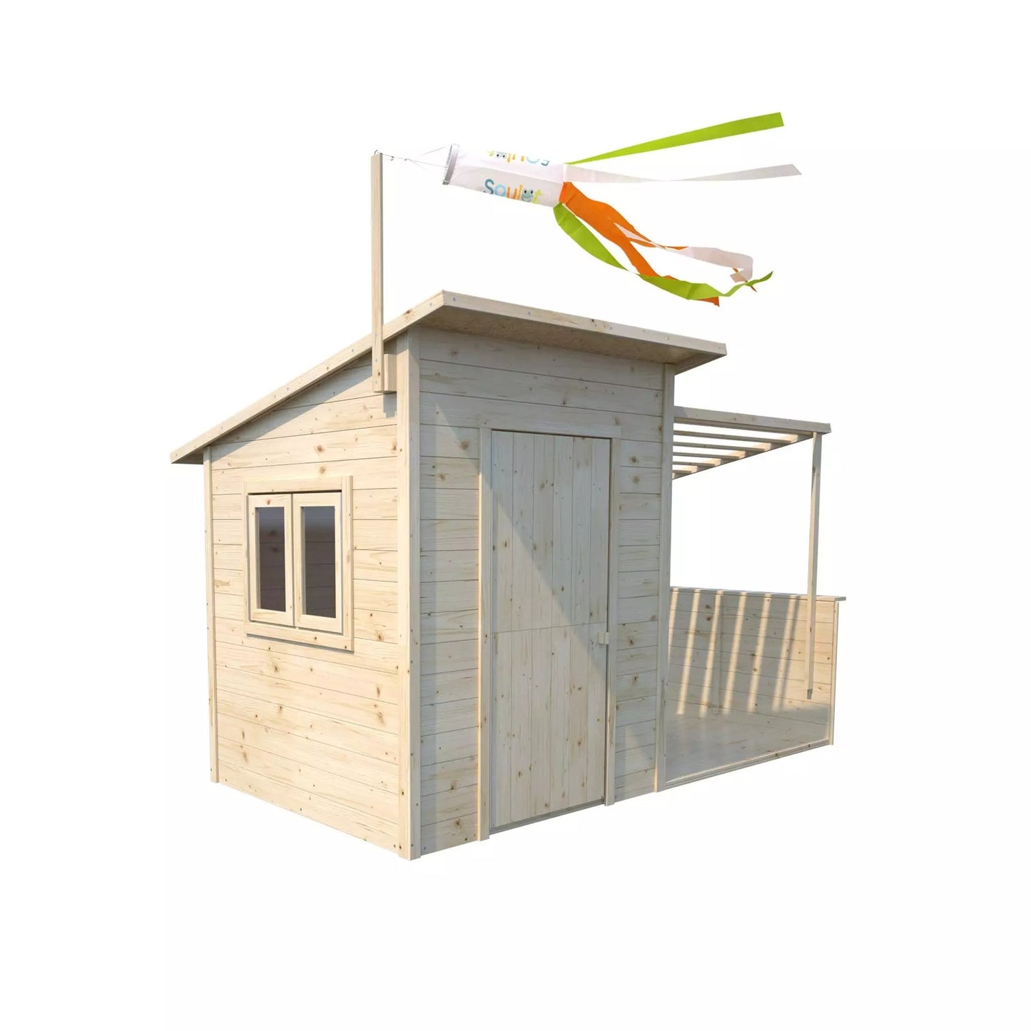 Casita infantil de madera con pérgola Santa Barbara Soulet