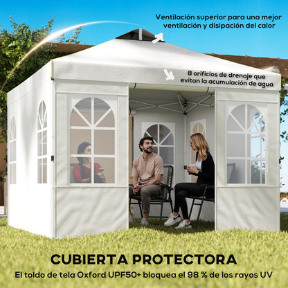 Outsunny Carpa Plegable 3x3 M_3
