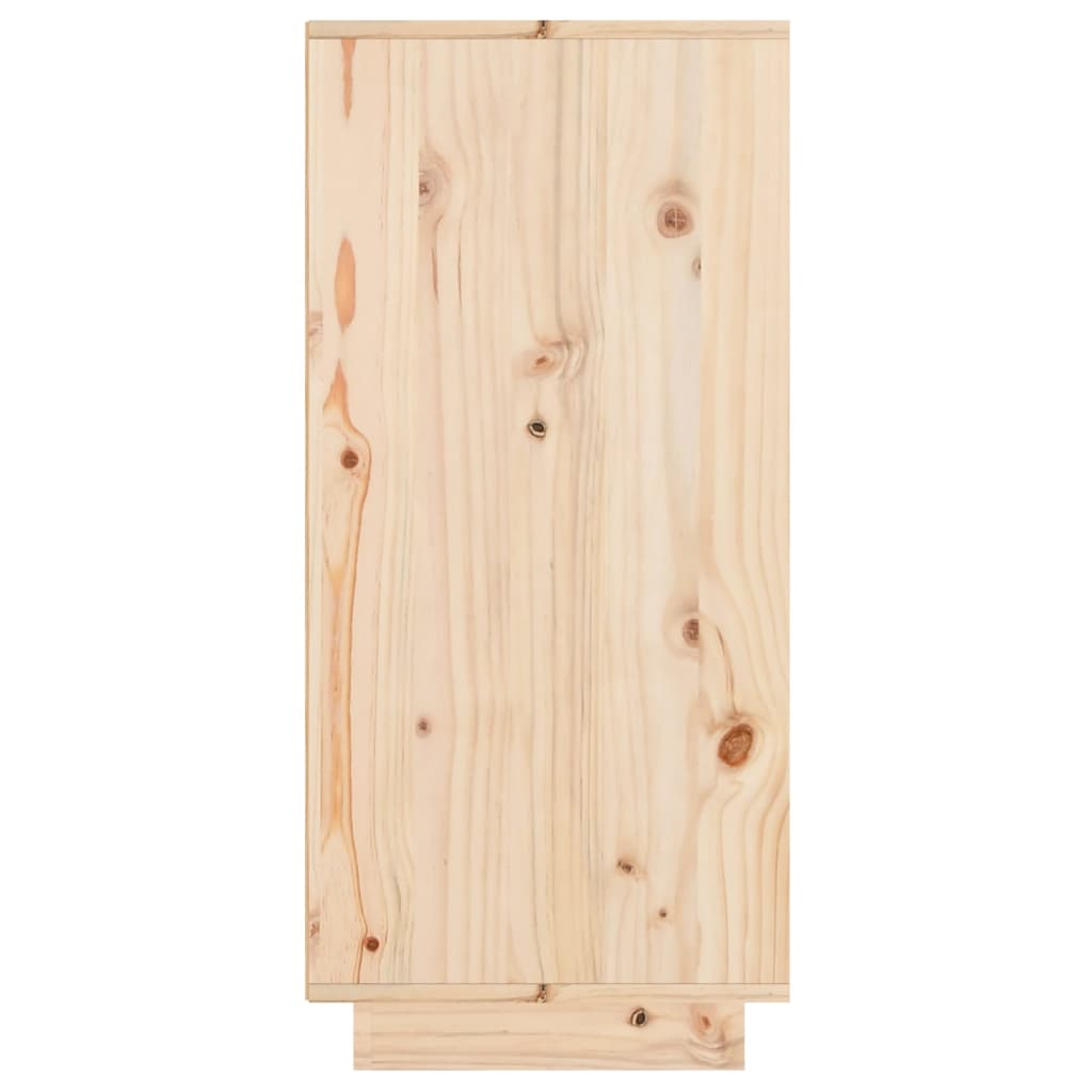 Aparador De Madera Maciza De Pino 60x34x75 Cm / Vetonek_0