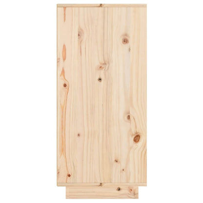 Aparador De Madera Maciza De Pino 60x34x75 Cm / Vetonek_0