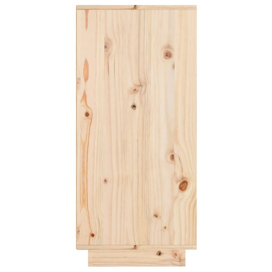 Aparador De Madera Maciza De Pino 60x34x75 Cm / Vetonek_0