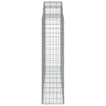 Cestas De Gaviones 2 Uds Forma De Arco Hierro 200x50x160/180 Cm_4
