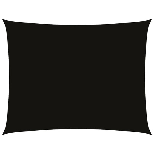 Vidaxl Toldo De Vela Rectangular Tela Oxford Negro 2x3,5 M_0
