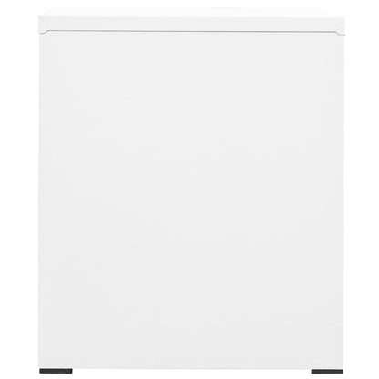 Armario Archivador De Acero Blanco 46x62x72,5 Cm_3