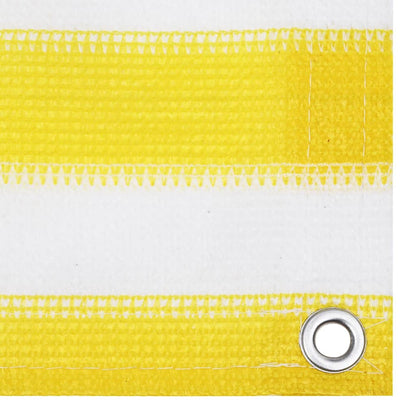 Vidaxl Toldo Para Balcón Hdpe Amarillo Y Blanco 90x300 Cm_1
