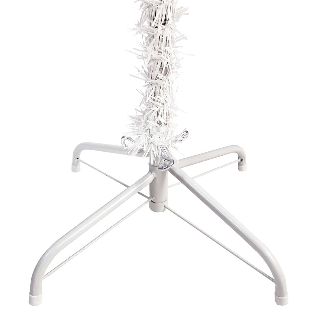 Vidaxl Árbol De Navidad Delgado Blanco 120 Cm_4