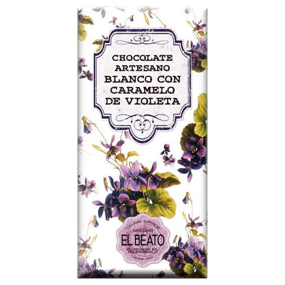 Chocolate Artesano Blanco Con Caramelo De Violetas_0
