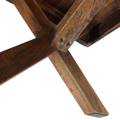Mesa De Centro Madera Reciclada Mixta 110x60x45 Cm._3