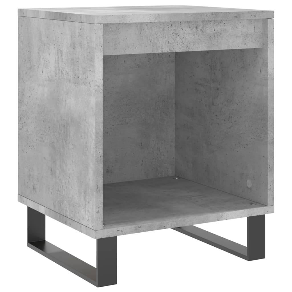 Mesitas Noche 2 Uds Madera Ingeniería Gris Hormigón 40x35x50 Cm_2