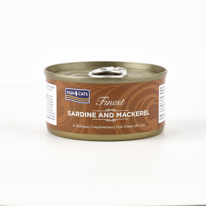 Fish4cats Filete Para Gato – Sardina Con Caballa 70 G (pack De 10)