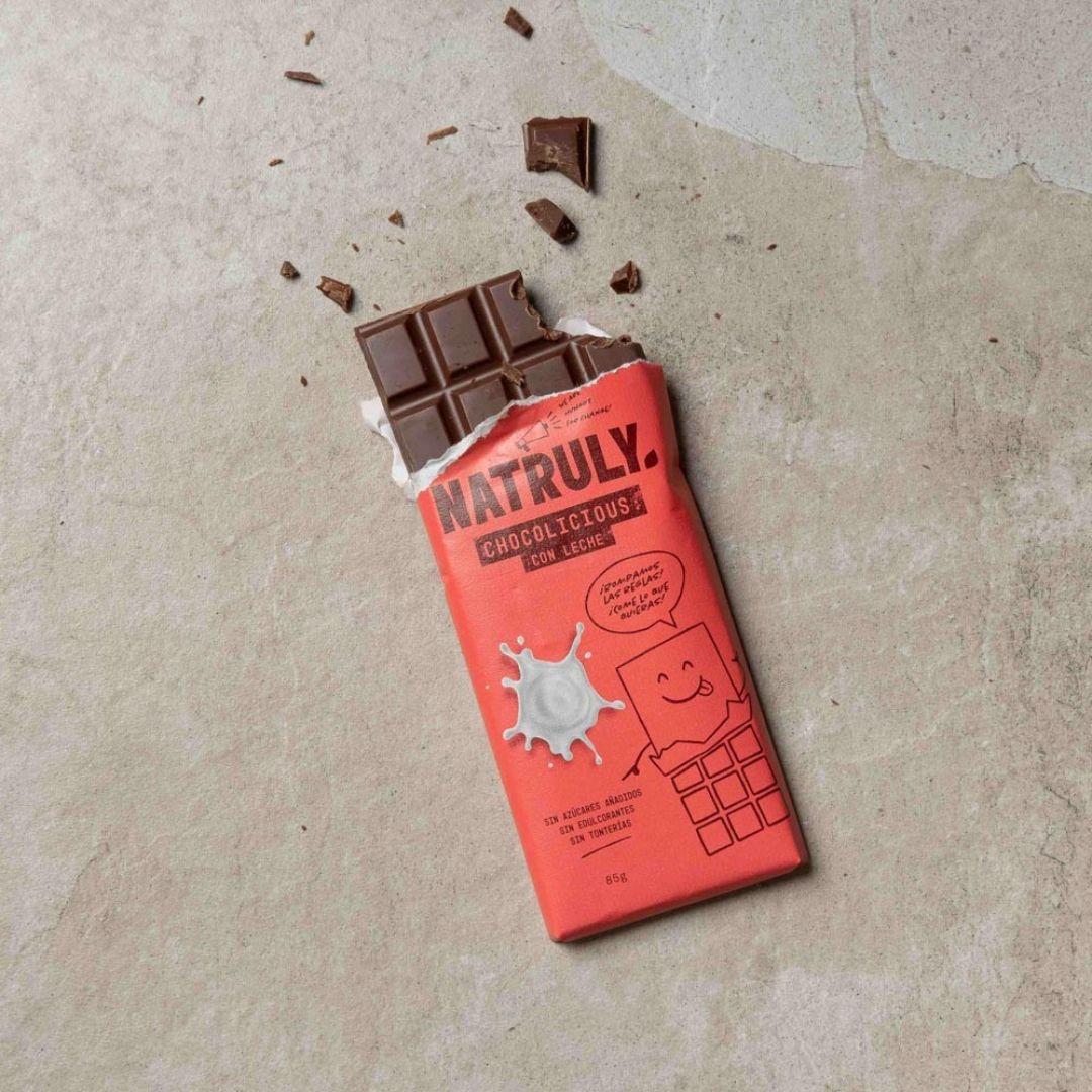 Chocolicious con leche Natruly 85 gr