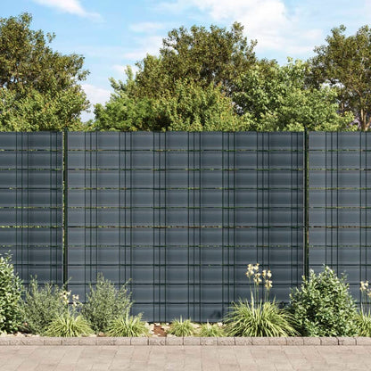 Pantallas De Privacidad De Jardín 10 Uds Pvc Negras 252,5x19 Cm / Vetonek_1