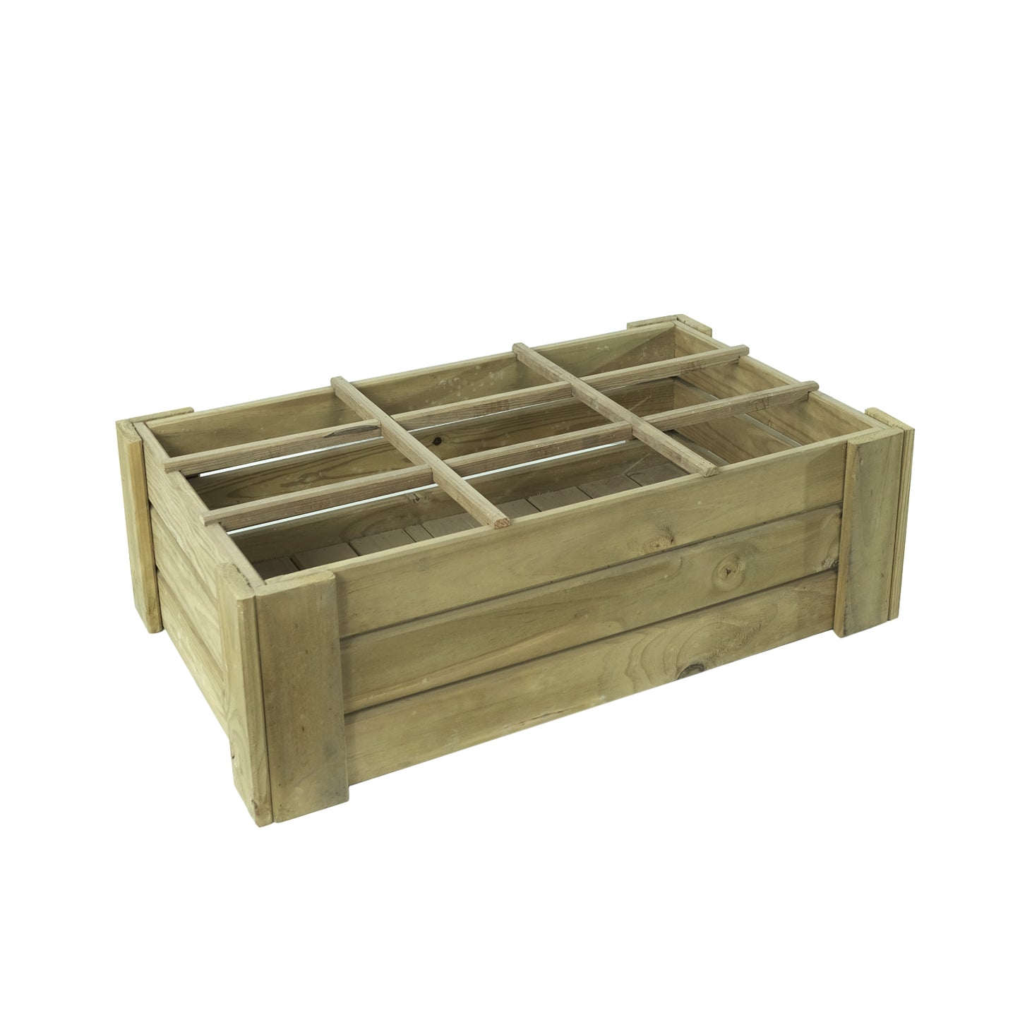 Cajón De Cultivo Vidahu  Suelo Con Separadores Vidahuerto 100x60x27cm.