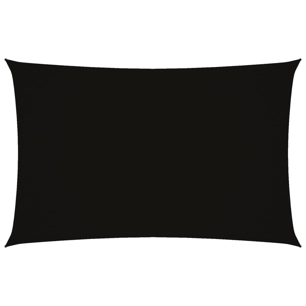 Vidaxl Toldo De Vela Rectangular Tela Oxford Negro 2x4,5 M_0