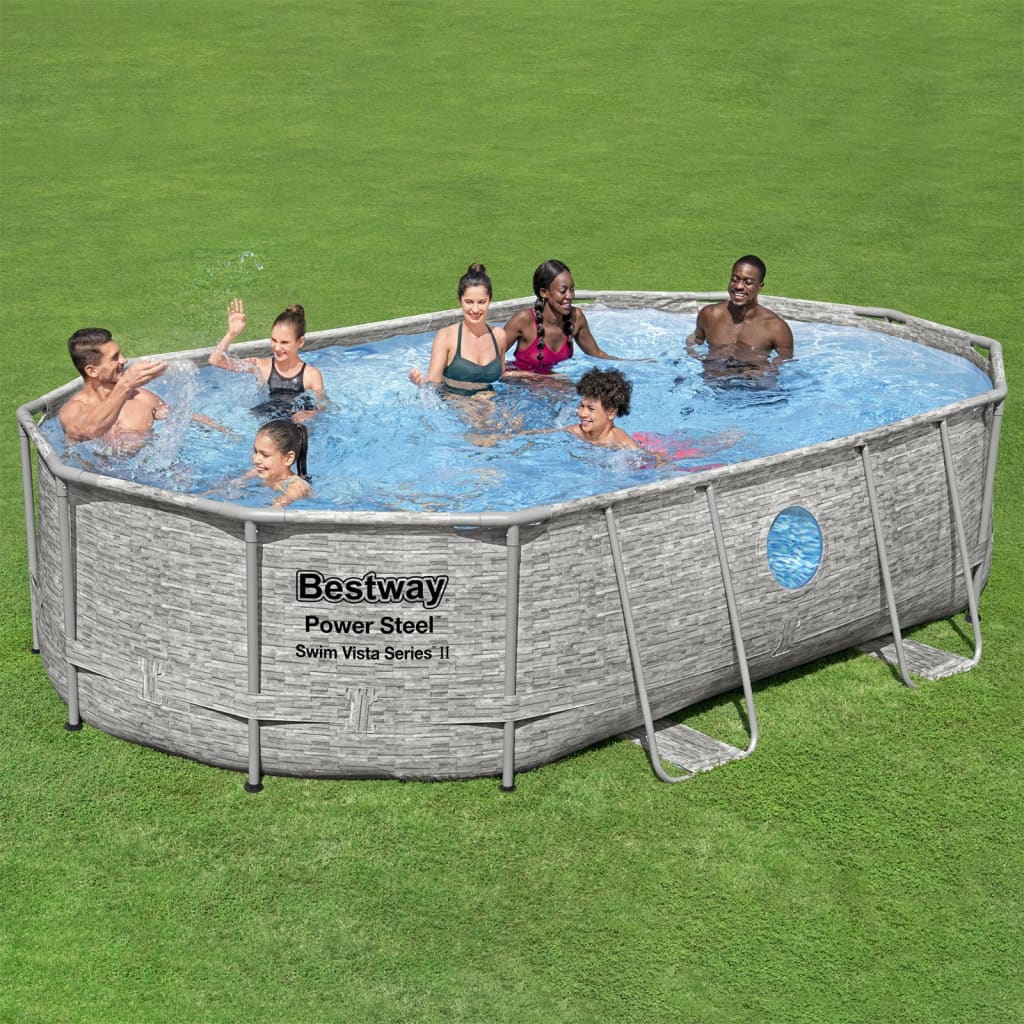 Bestway Conjunto De Piscina Power Steel 488x305x107 Cm_1