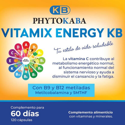 Vitamix Energy Kb 120 Cápsulas Vitaminas Y Minerales