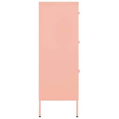 Armario De Almacenamiento Acero Rosa 80x35x101,5 Cm_3