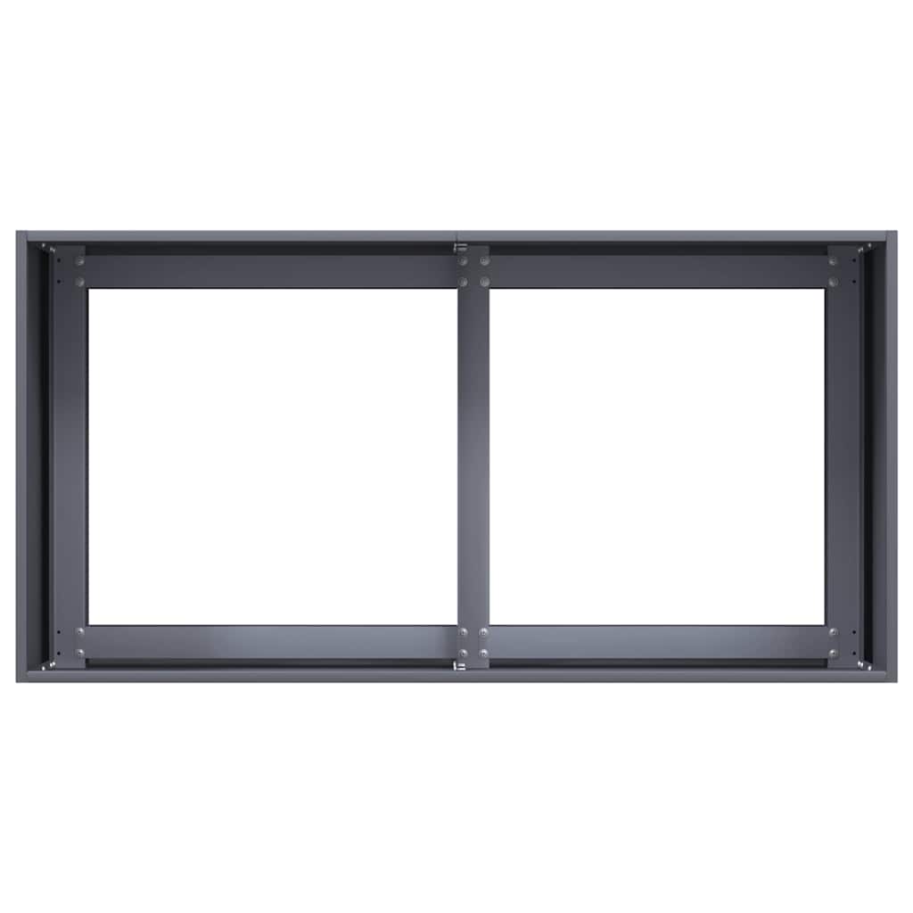 Jardinera De Acero Laminado En Frío Antracita 80x40x40 Cm_4