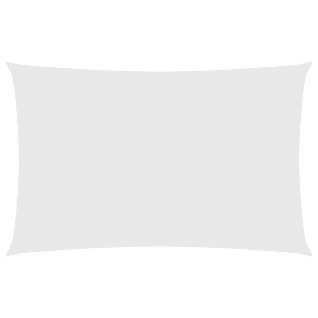 Vidaxl Toldo De Vela Rectangular Tela Oxford Blanco 4x7 M_0
