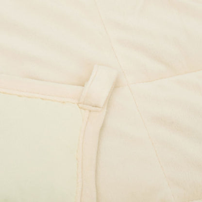 Vidaxl Manta Con Peso Tela Color Crema Claro 220x240 Cm 11 Kg_4