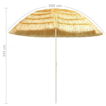 Sombrilla De Playa Estilo Hawaii Natural 300 Cm_3