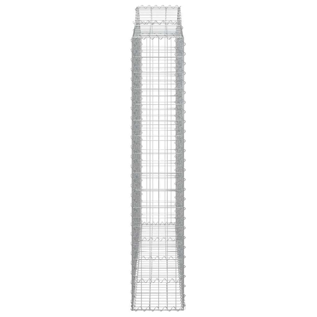 Cestas Gaviones 3 Uds Forma De Arco Hierro 200x30x160/180 Cm_4