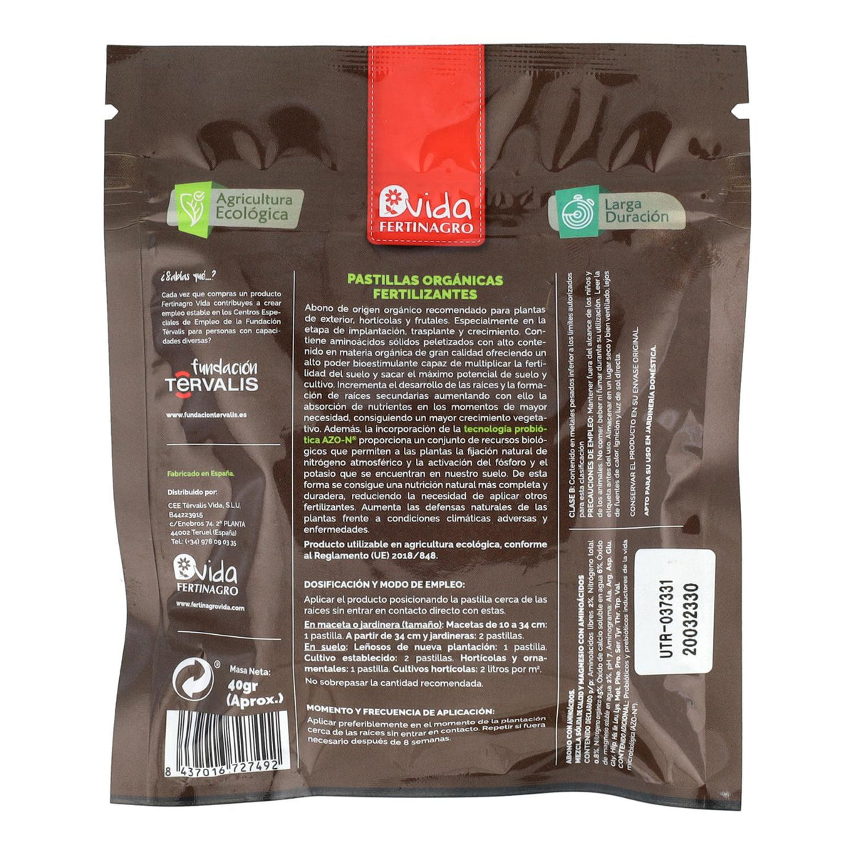 Pastillas orgánicas fertilizantes BIO Fertinagro 10 pastillas