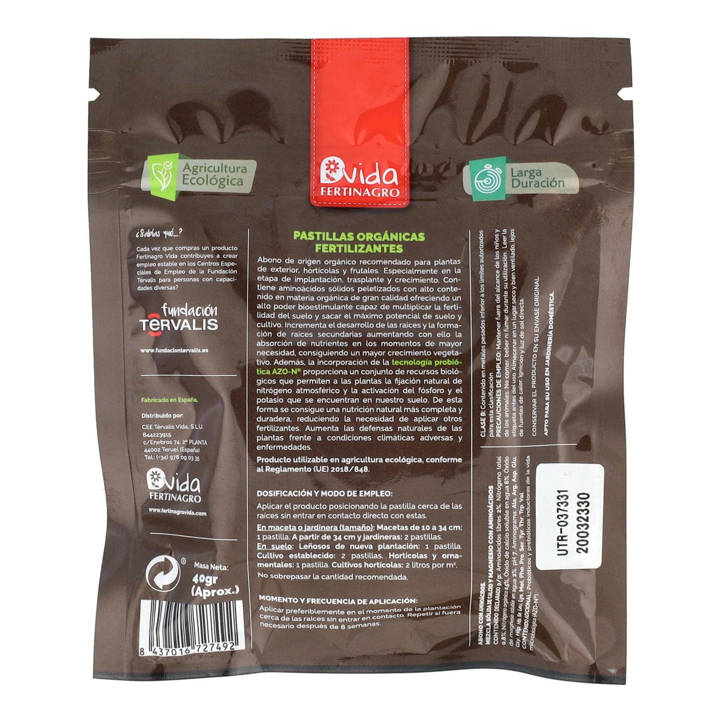 Pastillas orgánicas fertilizantes BIO Fertinagro 10 pastillas