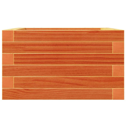 Jardinera De Madera Maciza De Pino Marrón Cera 40x40x23 Cm_4