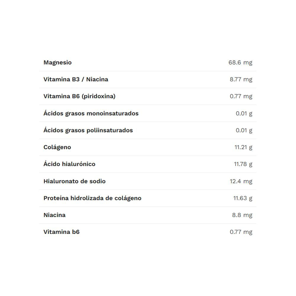 Colagen + Magnesio + Ácido Hialurónico 350 Gr