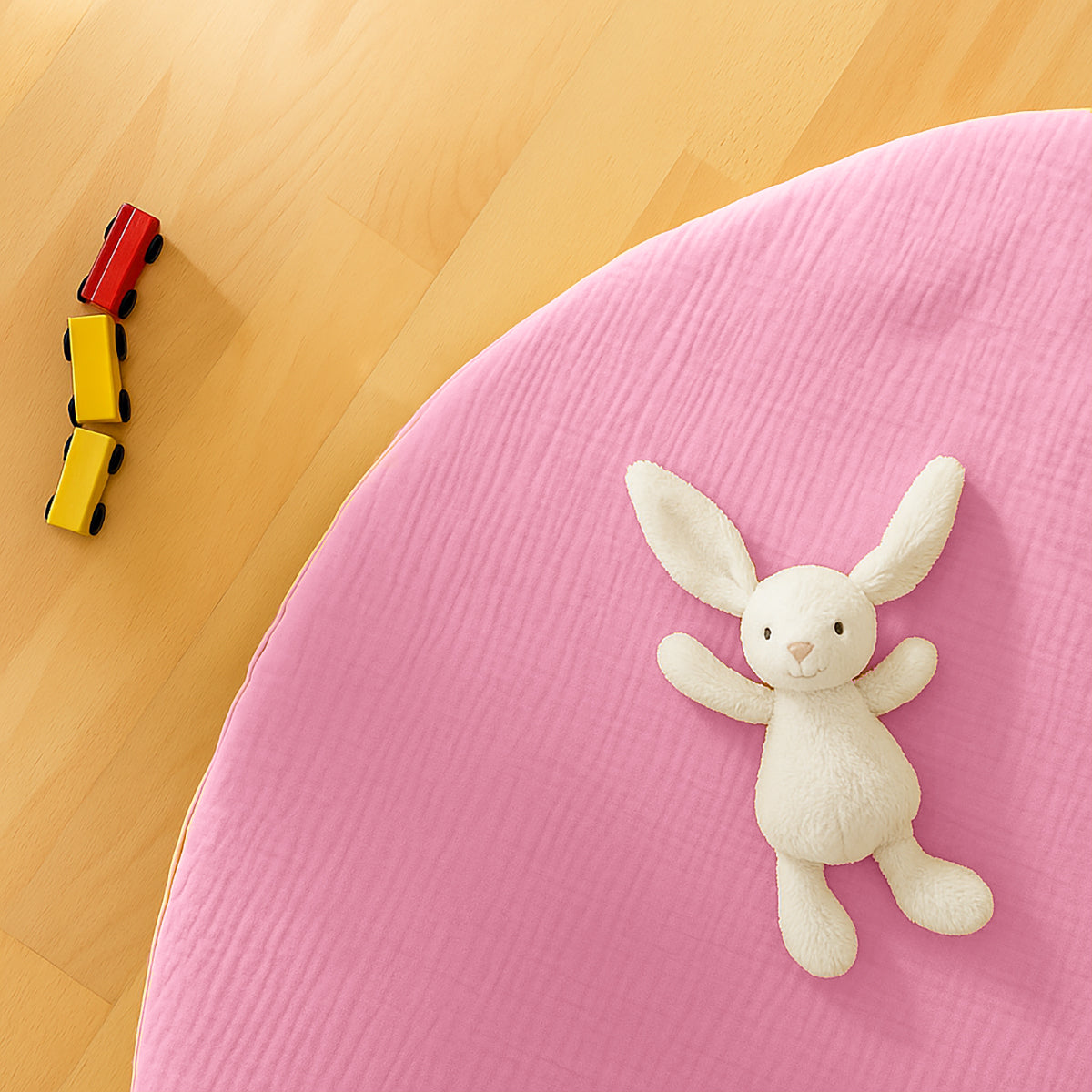 Alfombra De Actividad En Algodón Bio Rosa