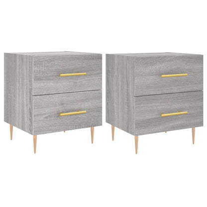 Mesitas Noche 2 Uds Madera Ingeniería Gris Sonoma 40x35x47,5 Cm_0