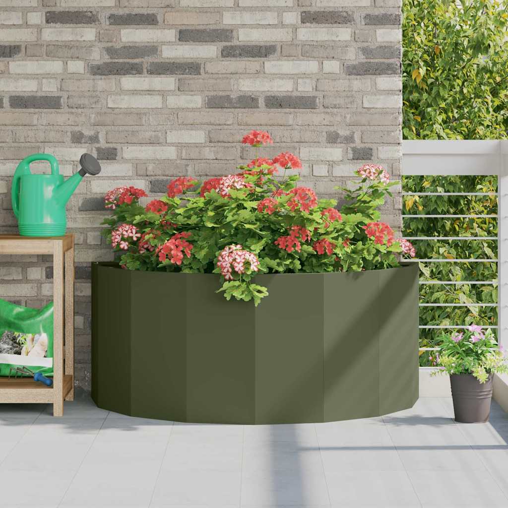 Jardinera Verde Oliva 120 X 60 X 50 Cm Acero_1