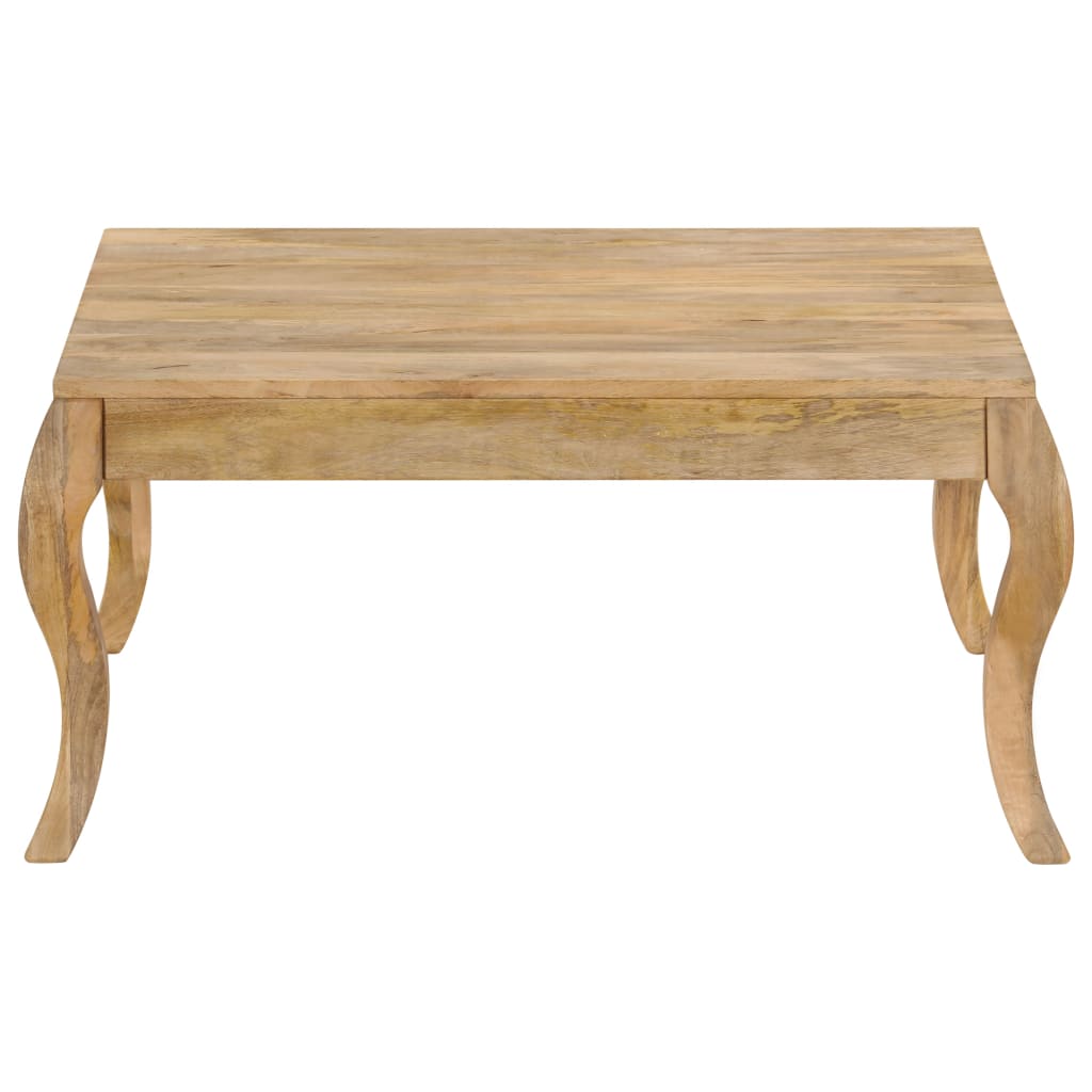 Mesa De Centro De Madera Maciza De Mango 80x80x40 Cm_1