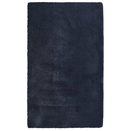 Vidaxl Alfombra De Pelo Largo Navarra Azul Marino 60x100 Cm Poliéster_0