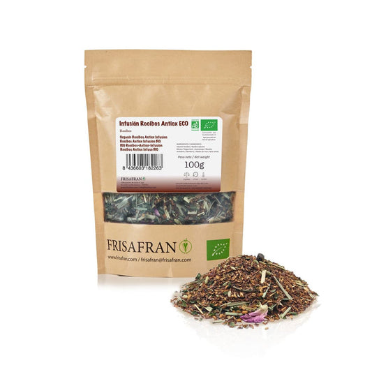 Infusión De Rooibos Antioxidante Ecológica En Granel | Calidad | Frisafran 100 G_0